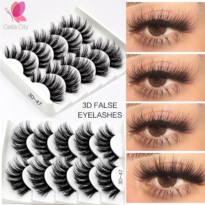 5 пар накладные ресницы из натуральной норки пар|Накладные ресницы| |