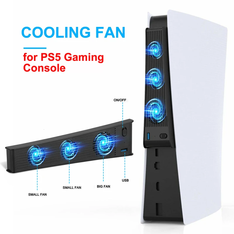 Новинка для Ps5 консоль Playstation 5 USB внешний хост охлаждение 3 вентилятора