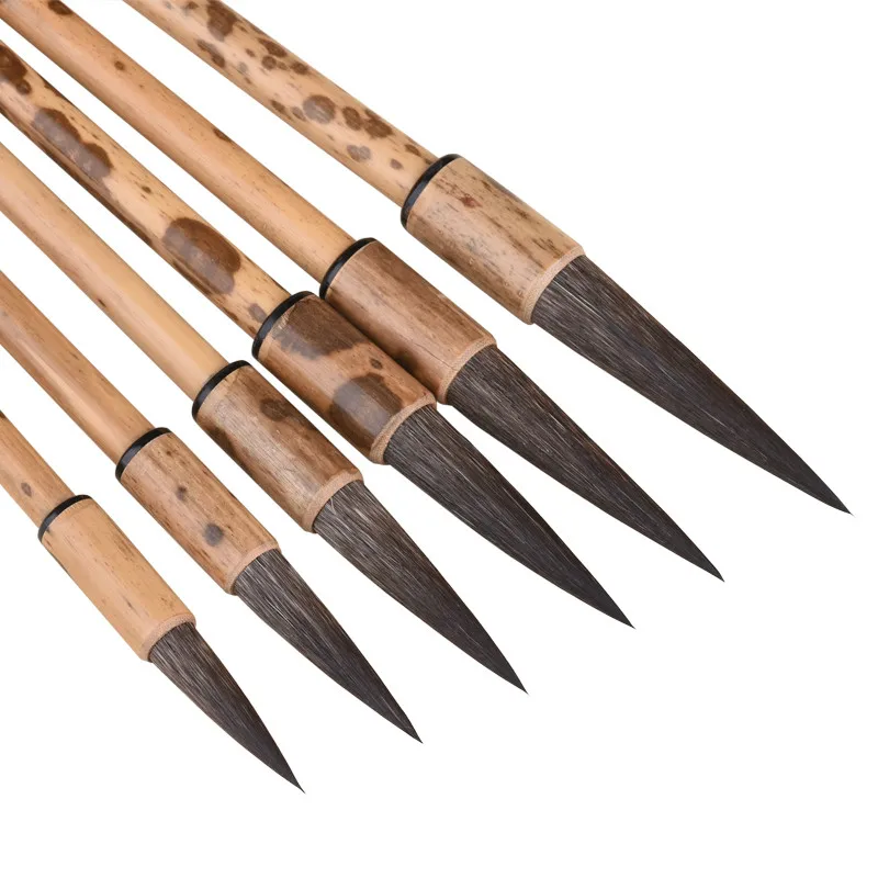 Набор кистей для китайской каллиграфии 6 шт. кисточки рисования мышей и венчиков