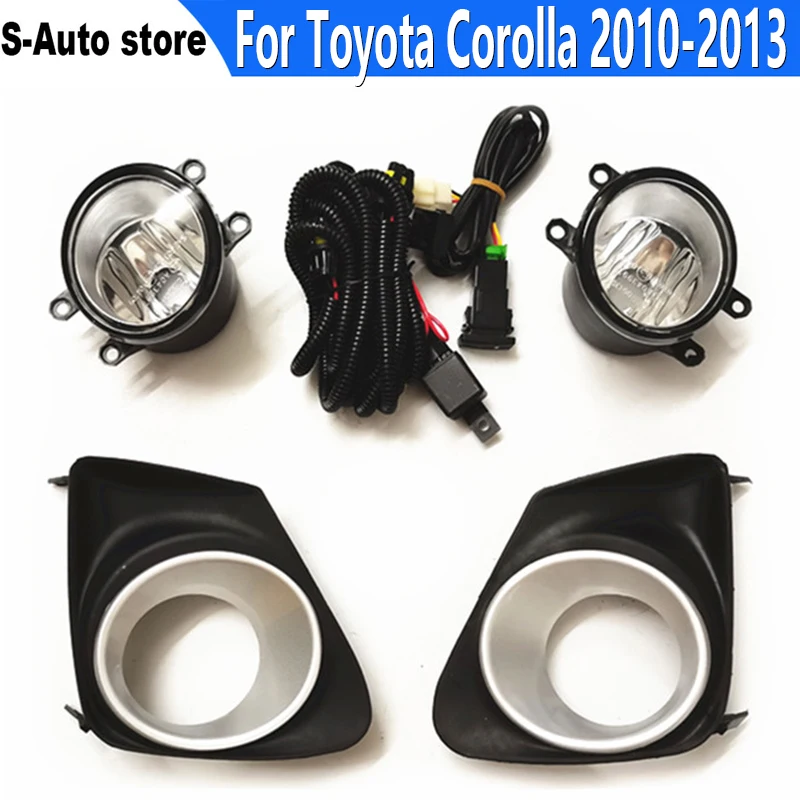 

Противотумансветильник для переднего бампера Toyota Corolla 2010-2013, правая/Левая крышка решетки радиатора, переключатель крышки радиатора