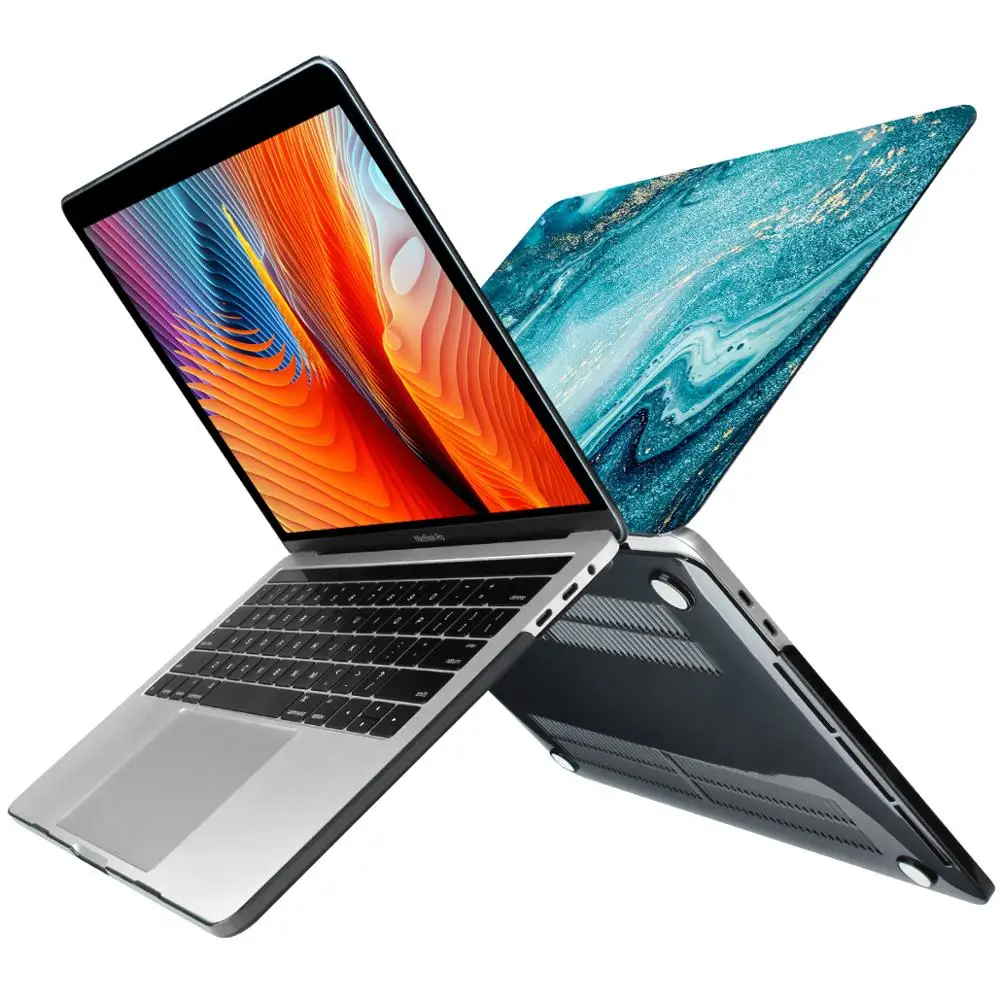 Для MacBook Pro Air retina 13 15 Touch Bar 2019 A2159 A1707 A1990 A1706 хрустальный Жесткий мраморный чехол для