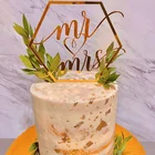 С Днем Рождения Акрил День Святого Валентина Украшение для свадебного торта Помолвка Празднование Мистер и миссис Всегда свадебный торт Топпер