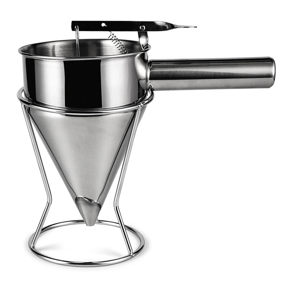 

Stainless Steel Cake Batter Piston Funnel Cream Dosing Dispenser Sauce Cream Dosing Funnel for Oil Wine Kitchen Tools