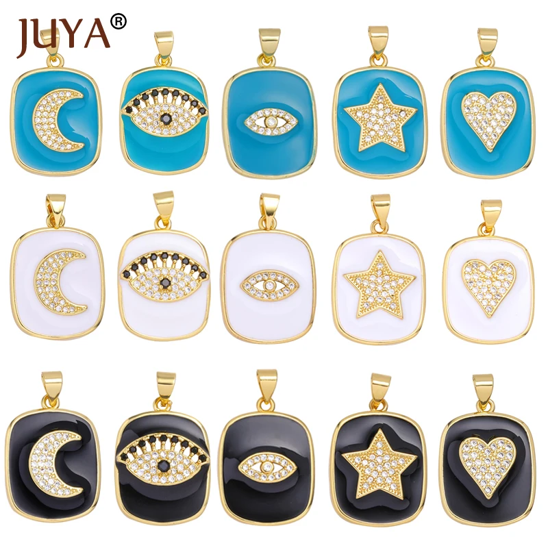 JUYA Модный кулон с эмалью Подвески для DIY ручной работы женское ожерелье ювелирные