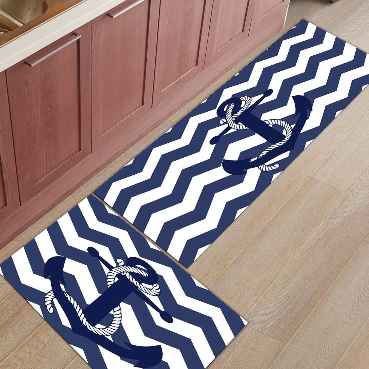 2 шт./компл. якорь пульсации Кухня коврик современные ванна ковер входная дверь