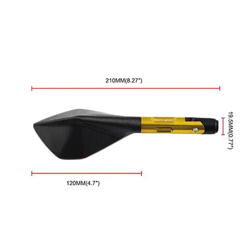 Type 3 Gold CNC алюминиевое мотоциклетное синее боковое зеркало заднего вида для honda PCX yamaha XMAX NMAX Kawasaki NINJA z750 Suzuki GSXR GSR Ducati KTM - Цвет: Type 3 Gold