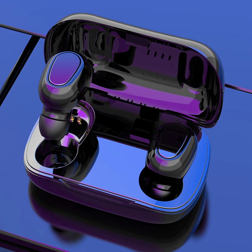 

Wireless Headphones L21 Stereo Sports Earbuds Noise Cancelling TWS In-ear Earphones with Charging Case For iphone