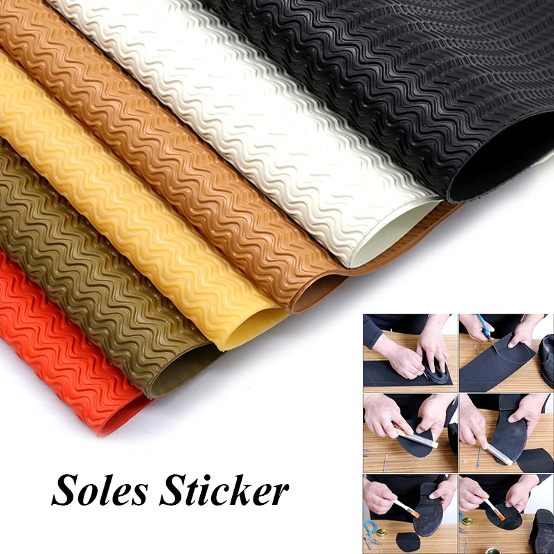 Rubber Shoe Soles Pure Color Shoes Anti Slip Wearable Pads Outsole Repair Patches Men Women Replaceable Soles Non-Slip Sticker