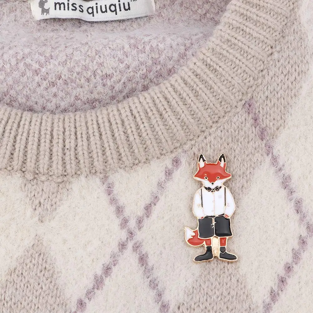 1 шт. мультфильм животных эмалевая брошь пара бейджи пин шляпка рюкзака заколка