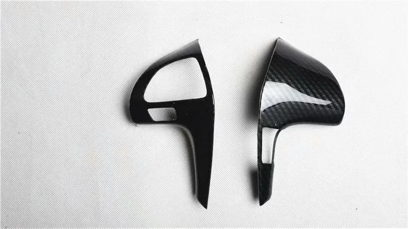 2 шт./лот ABS углеродное волокно зерно или деревянное руля украшение для 2006 2011 Toyota