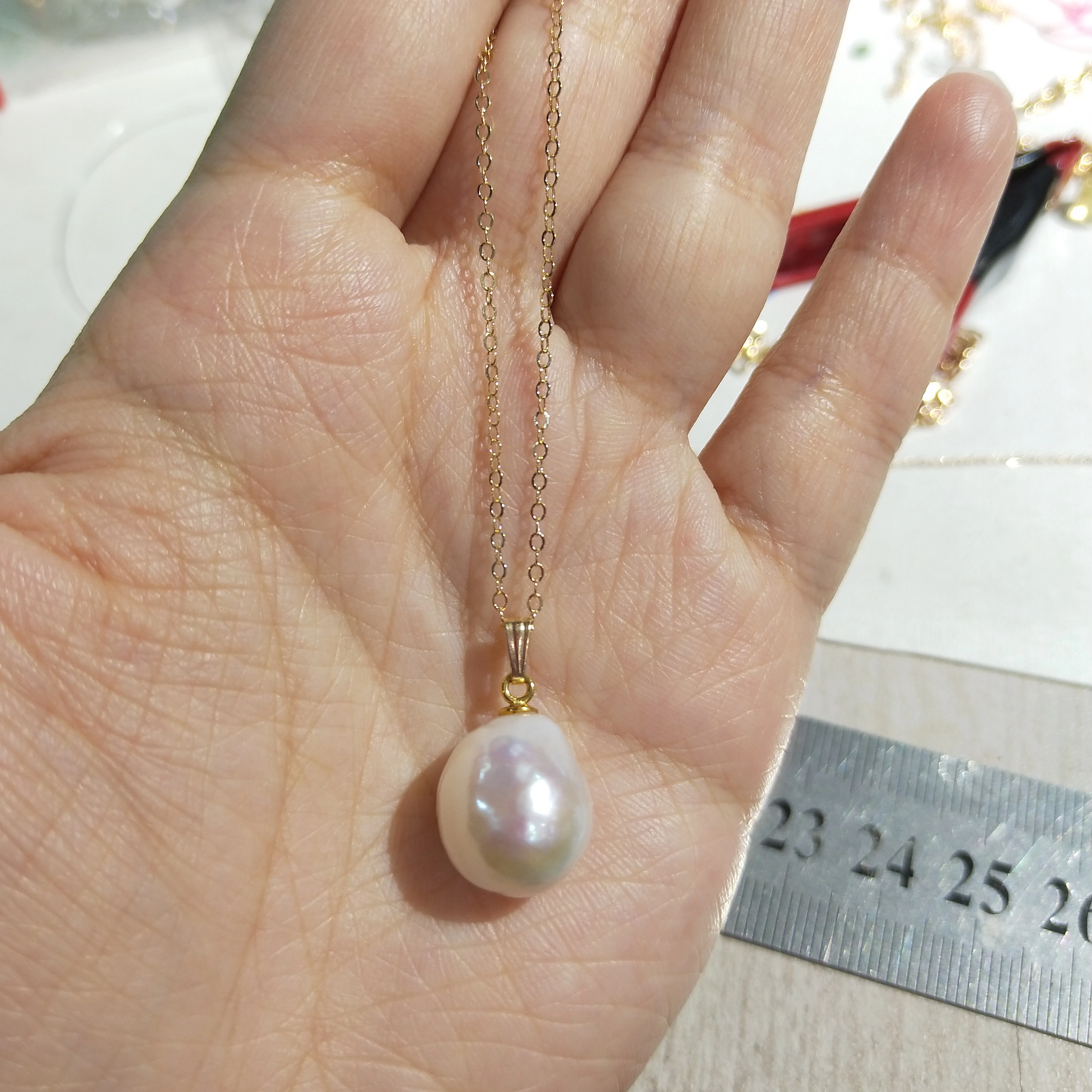 

Lii Ji 14K Gold Filled Baroque Pearl Necklace 42cm