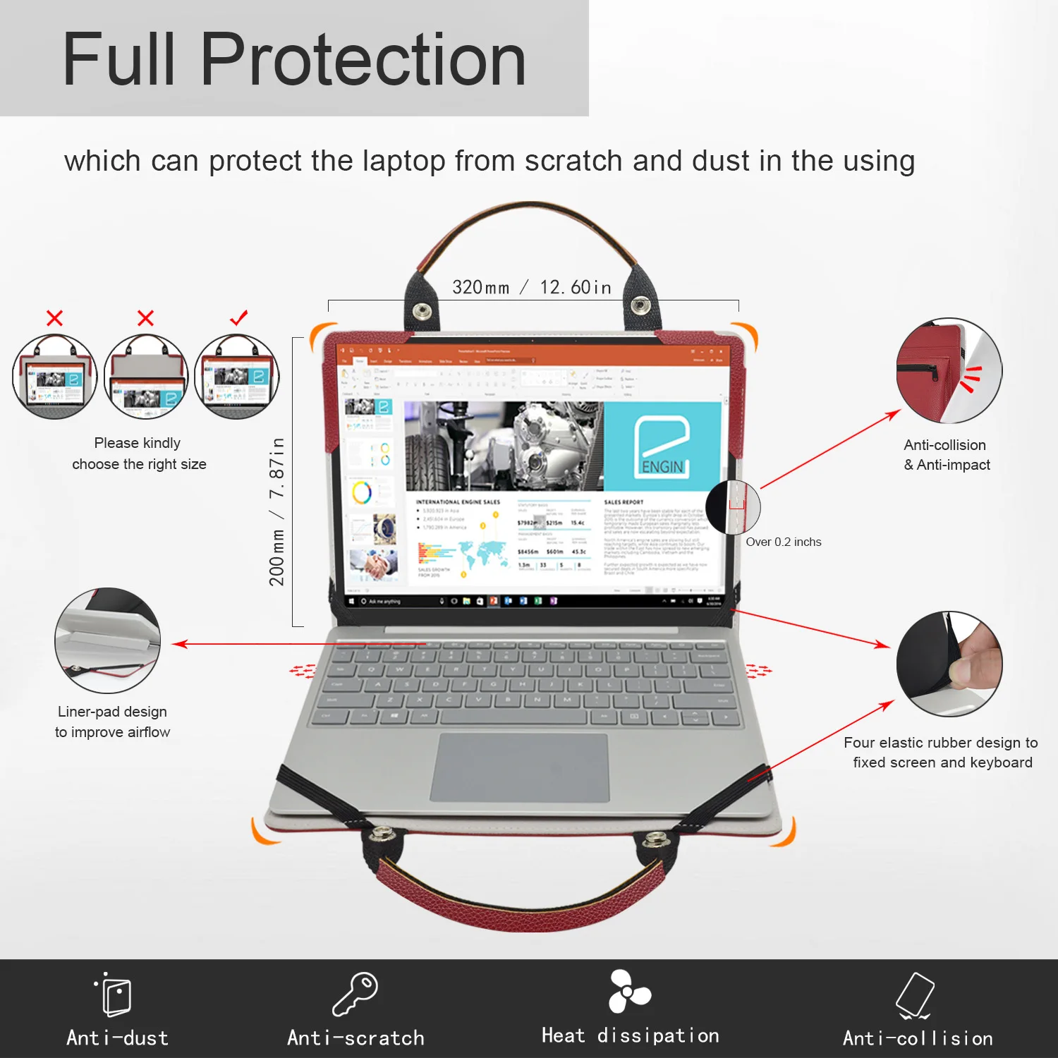 Защитный чехол 2 в 1 + Портативная сумка для 14 &quotDell Latitude 2-в-1 7400/Dell 9410 и Lenovo Yoga S940