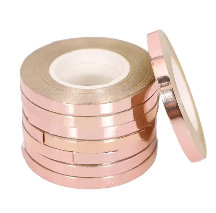 5 шт./лот 10 м фольги воздушный шар лента-лазер цвета розового золота струны