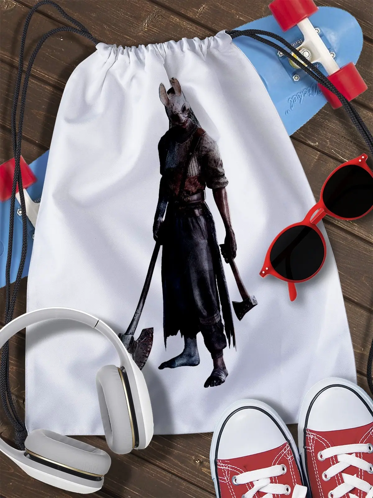 Сумка мешок для обуви Dead by daylight (игра онлайн дед бай дейлайт хоррор Survival Хэллоуин