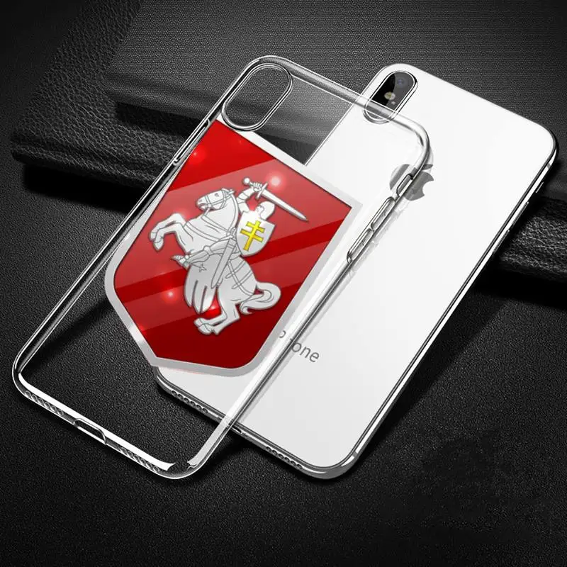 

Republic Belarus National flag Phone Case Transparent for iPhone Samsung 11 12 6 7 8 9 30 Pro X Max XR Plus lite