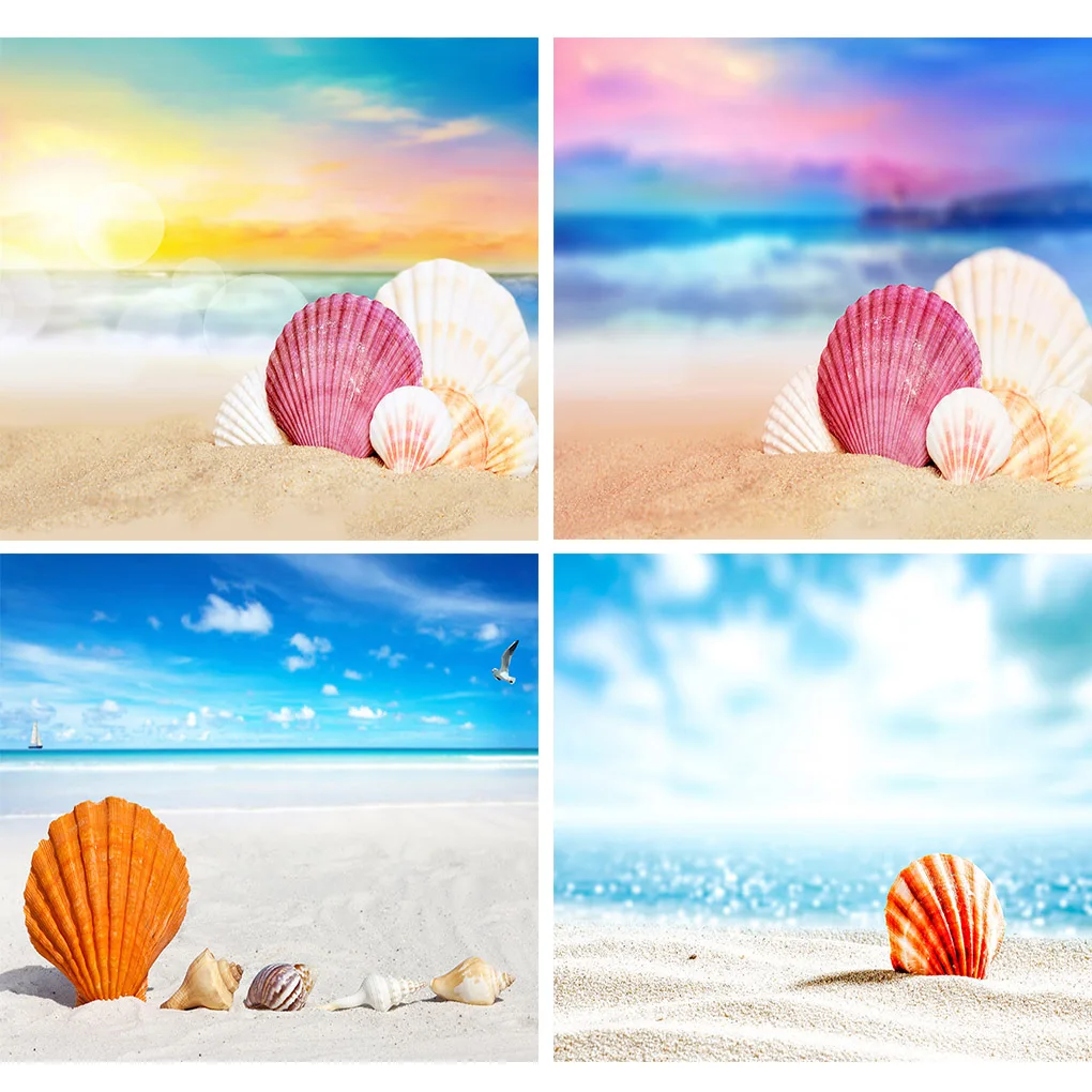 

Avezano летний тропический морской Фон пляж ракушки Чайка отпуск Дети Фотография фоны фотостудия фотосессия фотозона