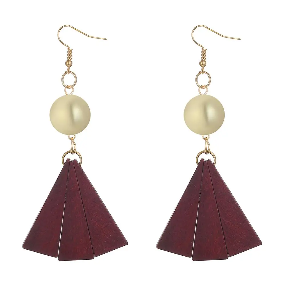 YULUCH Pop круглые серьги-подвески из золотого металлического сплава цинка с черным