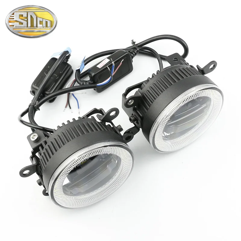 SNCN 3-IN-1 Functions Auto LED Angel Eyes Daytime Running Light Car Projector Fog Lamp For Ford Falcon 2014 2015 2016 2017 | Автомобили и