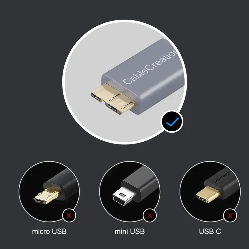 Micro Кабель USB 3 0 короткий A к B совместимый с внешним жестким диском HD камерой