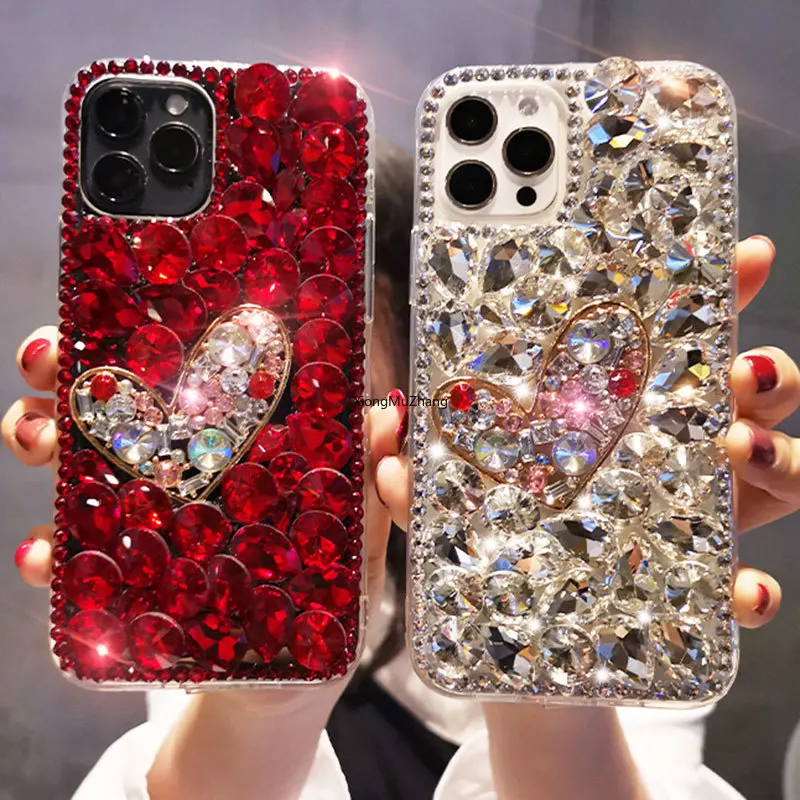 

Glitter Diamond Phone Case for Samsung A52 A32 A22 A42 A72 A82 for Galaxy A12 A13 A33 A53 A73 A41 A31 A21S A11 Rhinestone Cover