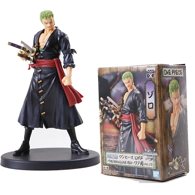 

Bandai Genuine One Piece Anime Figure Roronoa Zoro Action Figure Toys For Boys Girls Kids Christmas Gift