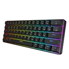 GK61 сменная 60% RGB клавиатура, индивидуальный комплект, печатная плата, монтажная пластина, чехол, геймерская механическая клавиатура, игровая RGB клавиатура