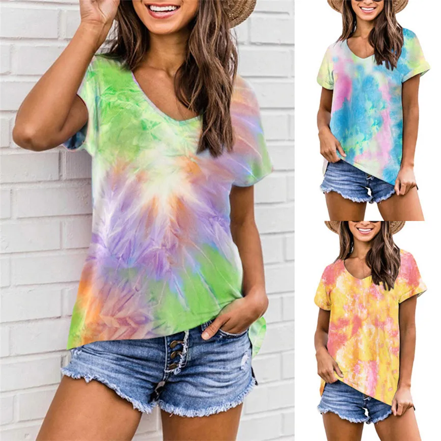 Женская Повседневная блузка из хлопка и льна однотонная с коротким рукавом