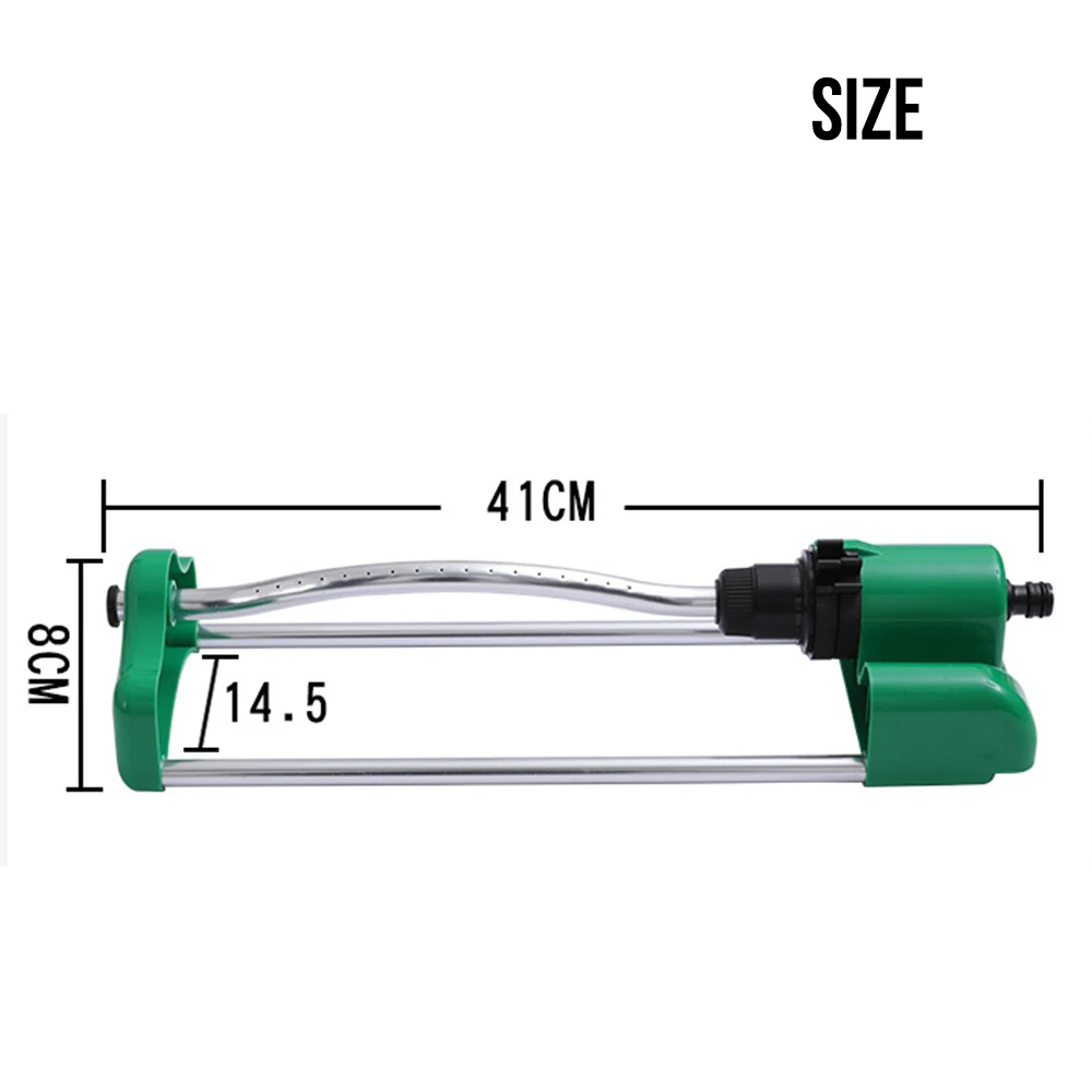 

1 Piece 41x14.5x8CM Ultra-long Range Green ABS Garden Grass Lawn Water Sprinkler with 17 Holes Nozzle Convenient And Practical