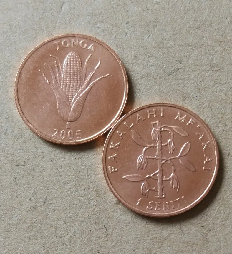 2005 год 1 цент 17 мм Азия монеты старая оригинальная необычная монета памятная