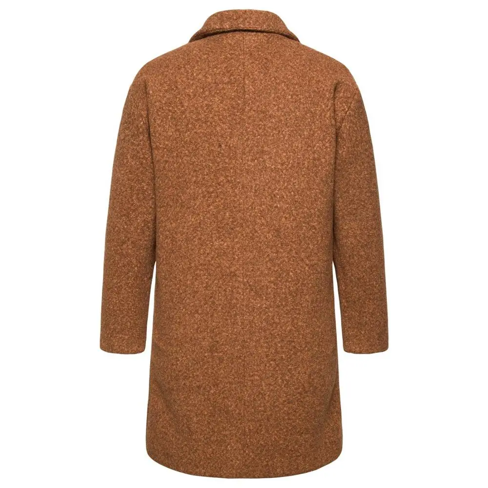 Зимнее пальто для мальчиков искусственное шерстяное Мужская Длинная ветровка