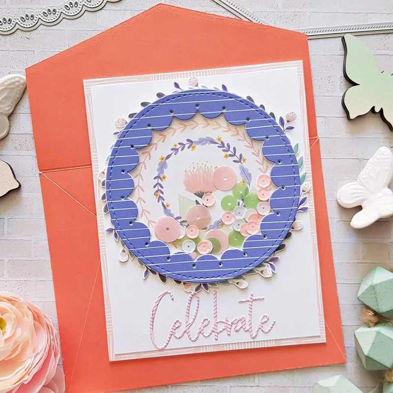 

AliliArts Metal Cutting Dies Sector circle diy Scrapbooking Photo Album Decorative Embossing PaperCard Crafts Die 2020