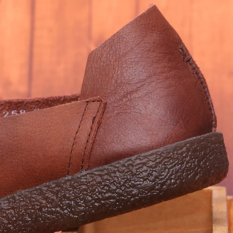 Лоферы мужские из мягкой натуральной кожи дышащие коричневые черные | Обувь