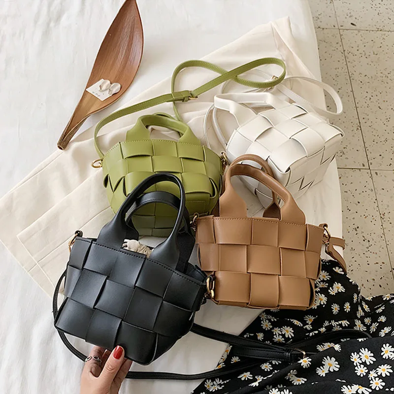 

Women Handbag Woven Design Women Bag Bucket Bag Fashion Handbag Small Bag Shoulder Bag Messenger Bag