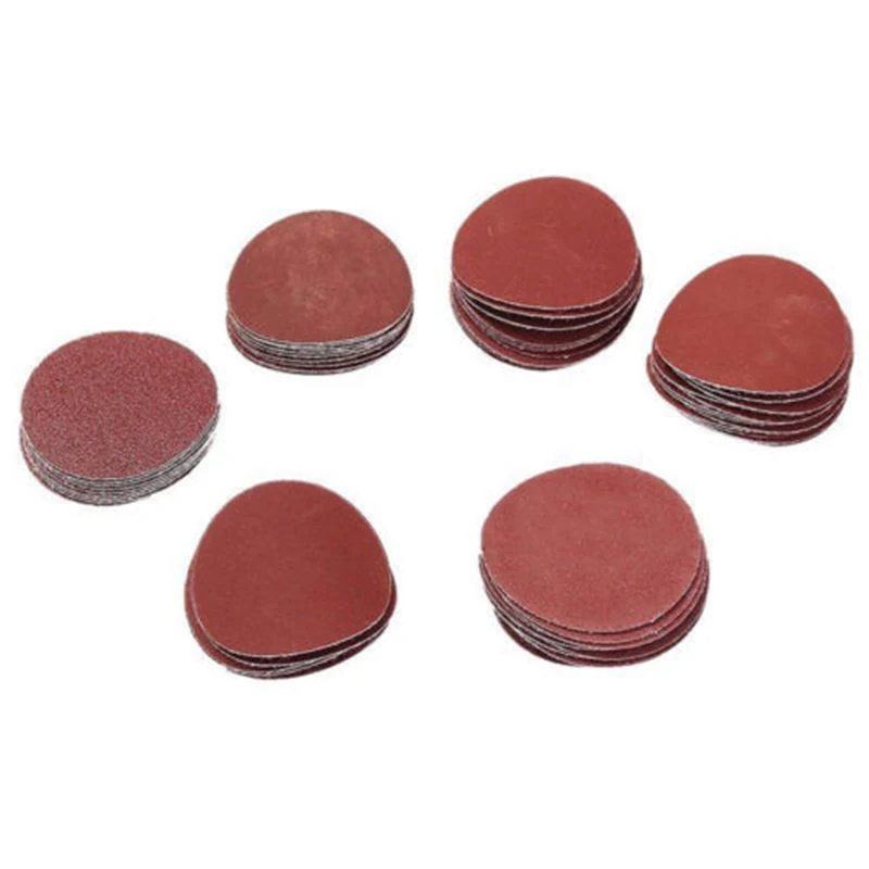 

Durable 2 50mm Hook Loop Sander Sheets Backing Pad Shank Sanding Disc 60Pcs