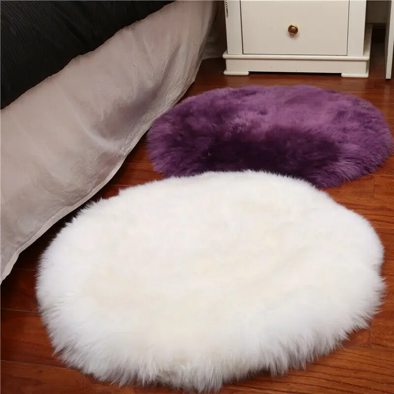 Ворсистый коврик искусственные шерстяные коврики домашний декоративный 5 цветов
