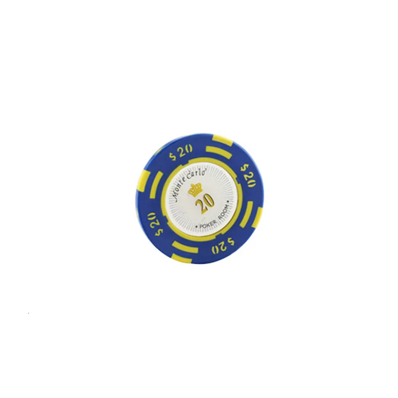 20 yuan face value K8356 25 шт./лот 14 г двойной цвет USD пленка глина Техасский Холдем чип покерные игровые карты чипы маджонг баккарат монета баккарат чипы - Цвет: 20 yuan face value