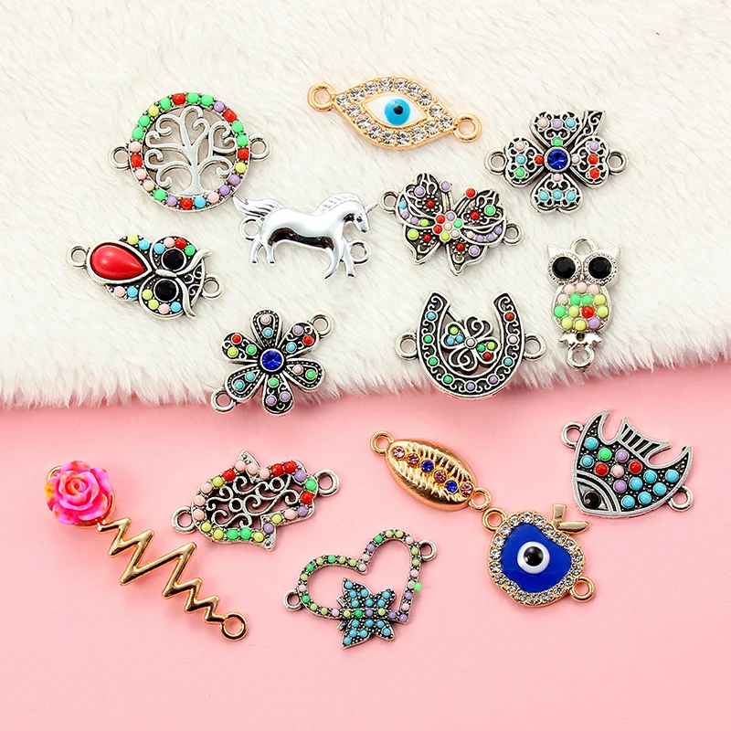 

Fashion 10 Pcs Charm Connector Animal Pendant Bracelet Necklace Metal Making DIY Jewelry Accessories