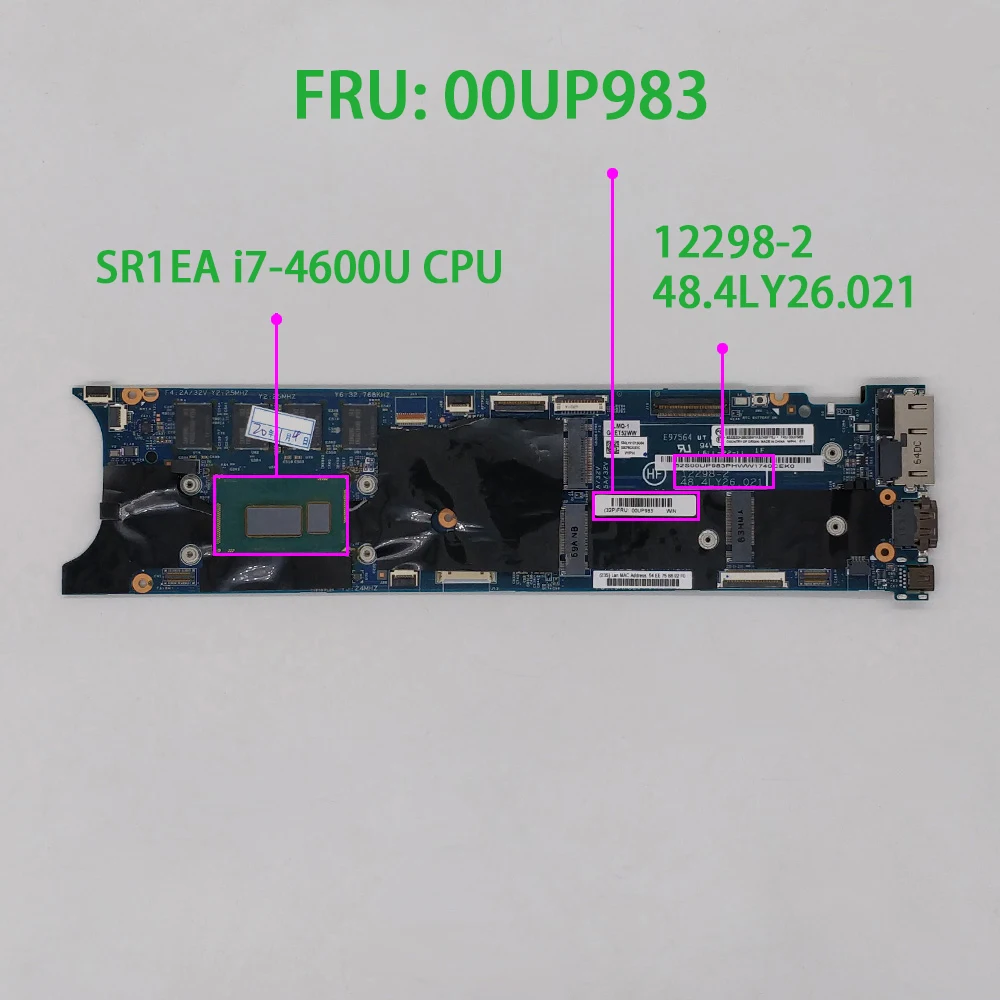Для Lenovo Thinkpad X1 углерода Gen 2 FRU: 00UP983 w i7 4600U 8 Гб оперативной памяти 12298 48.4LY26.021 ноутбук