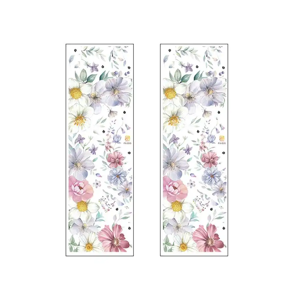 

2pcs VINE FLOWERS Wall Stickers Art Decal Wall Home Decor Removable Waterproof