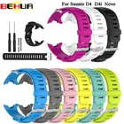 Умный Браслет BEHUA, сменный силиконовый ремешок для SUUNTO D4 D4i NOVO, часы для дайвинга, браслет с отверткой, инструментальная лента Correa