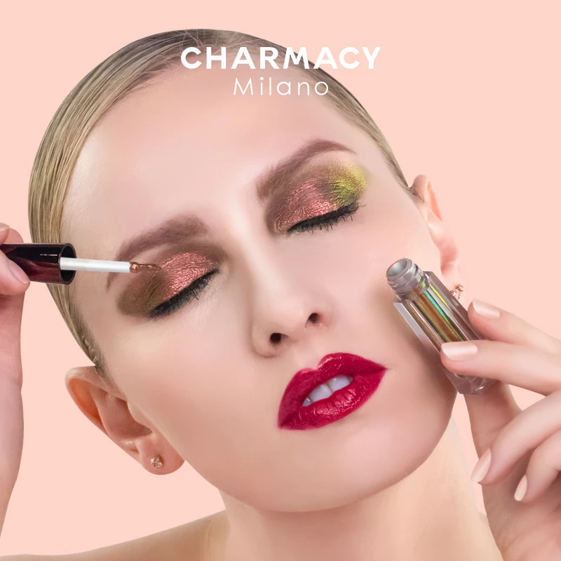 Тени для век жидкие хамелеоновые блестящие 4 шт. |