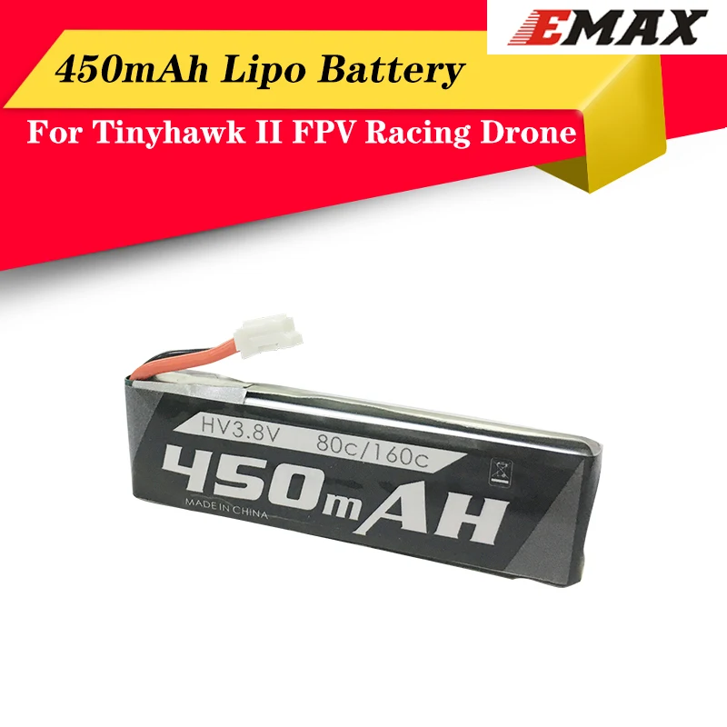 

High Quality EMAX Nanohawk X Tinyhawk Indoor FPV Racing Drone Spare Part 1S 80C/160C HV 450mah Lipo Battery