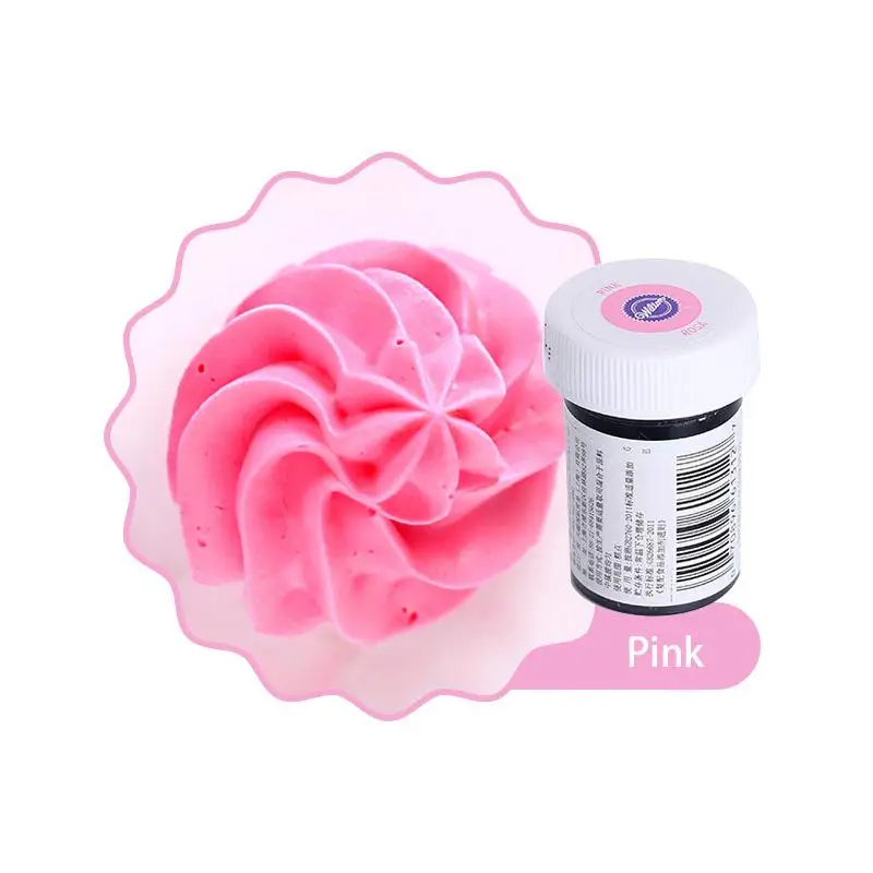 Pink Wilton цвет еды ing глазурь цвета, на гелевой основе, 1 шт 1 oz. Съедобный цвет пигмент для выпечки торта Кондитерские помадки Макарон крем - Цвет: Pink
