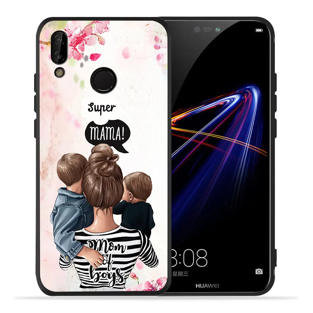 Girl Baby Mom Queen Princess Mama Mouse Prince DIY Custom Phone Case For Huawei Mate 30 Pro 10 20 Lite P Smart Silicone Cover |