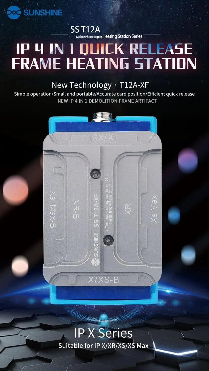 SS T12A XF IP 4 в раме быстрой обработки iPhone X XR XS Max быстрый нагрев эффективное удаление