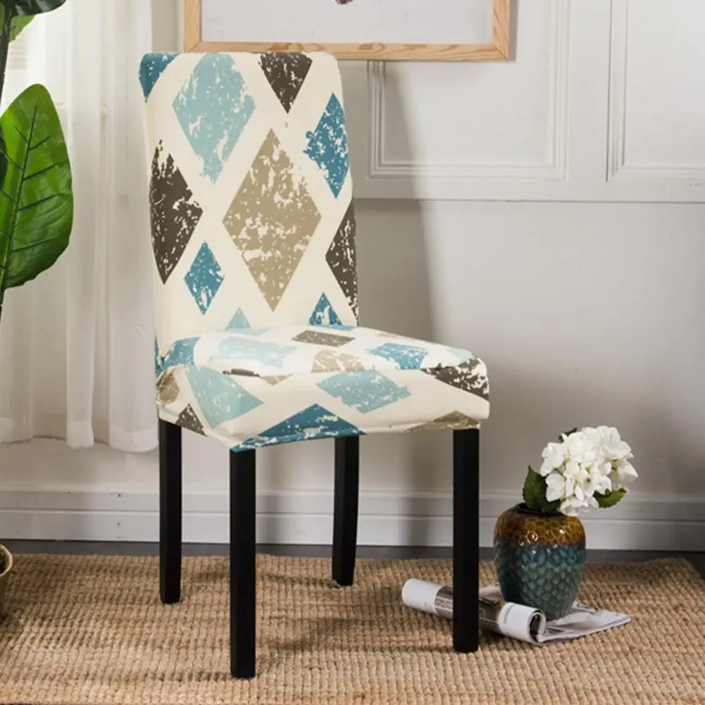 

Breathable High Quality Removable Washable Kitchen Dining Room Chair Covers Polyester Seat Slipcover Soft for Home