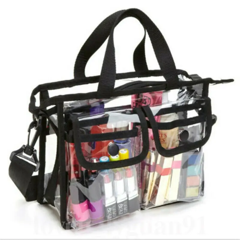 Clear Transparent Tote Vinyl Plastic PVC Women Shoulder bag for lady Jelly Bag Beach Beauty Makeup Handbag | Багаж и сумки