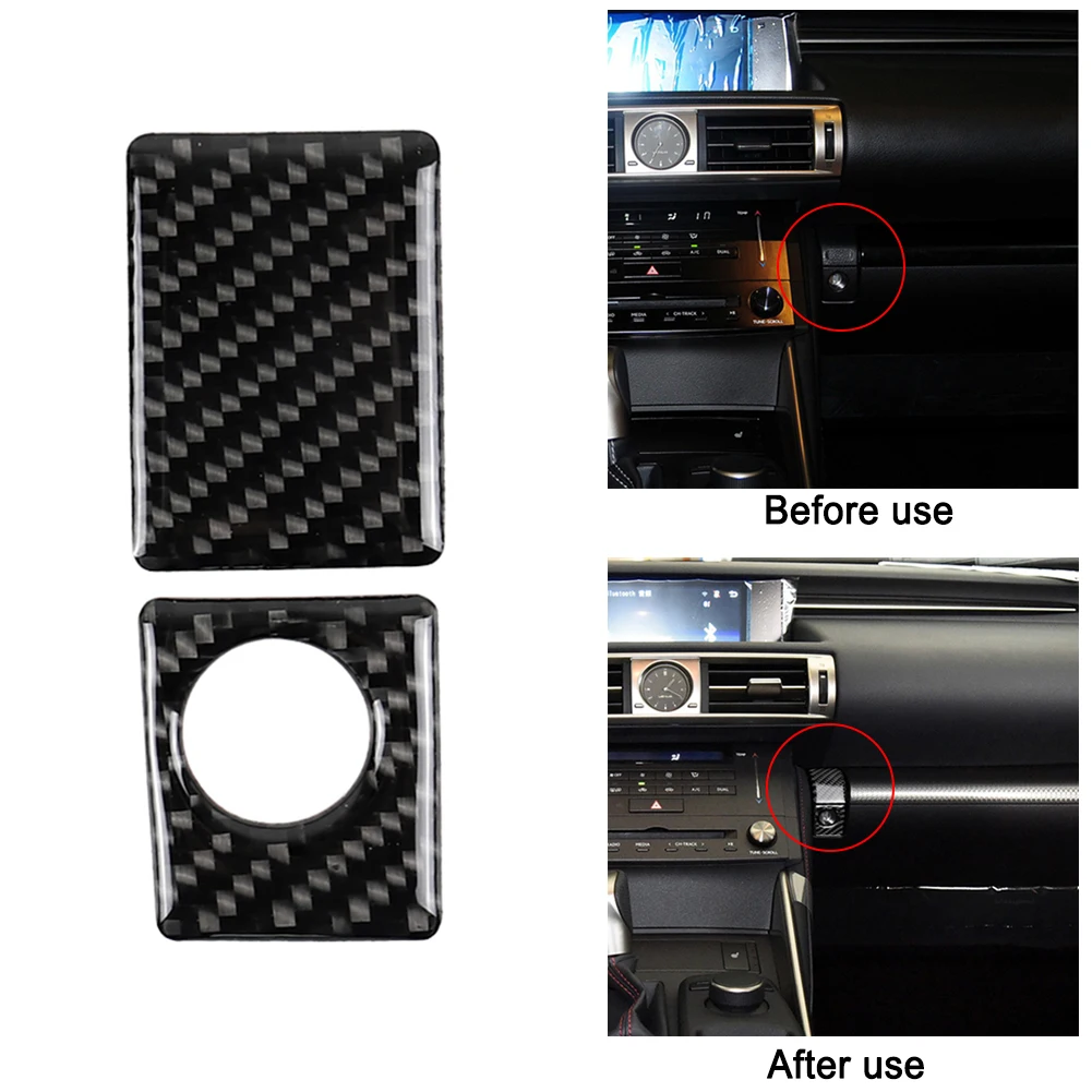 

Для LEXUS IS250 300 350 200T 2013-2019 коробка для хранения приборной панели из углеродного волокна, крышка переключателя, отделка, стикер, Декор, Стайлинг ...