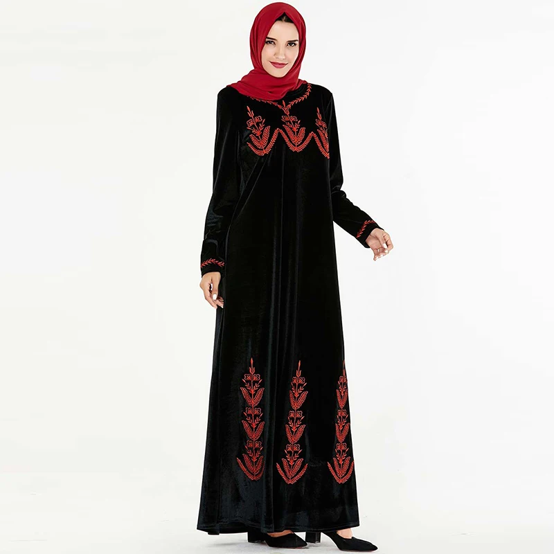 Muslim Dress Dubai Fashion Arabic Plus Size Women's Islamic Turkey Embroidered Casual Long Skirt Middle East Moroccan | Тематическая