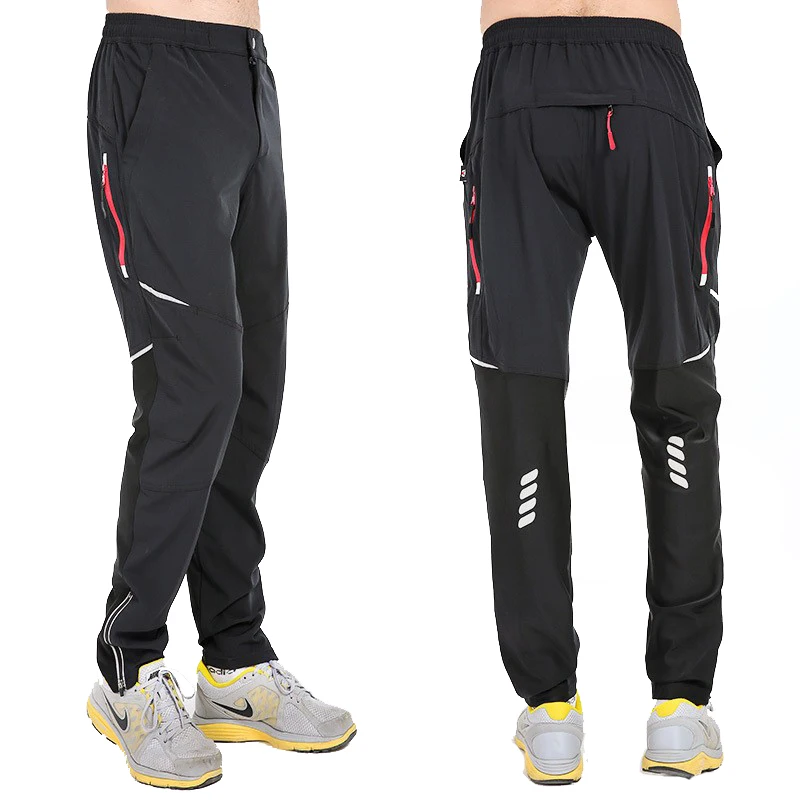 

Reflective Elastic Quick Dry Cycling Pants Men Women 2020 Sports Breathable Lightweight Climbing Trousers Outdoor Hiking Pants